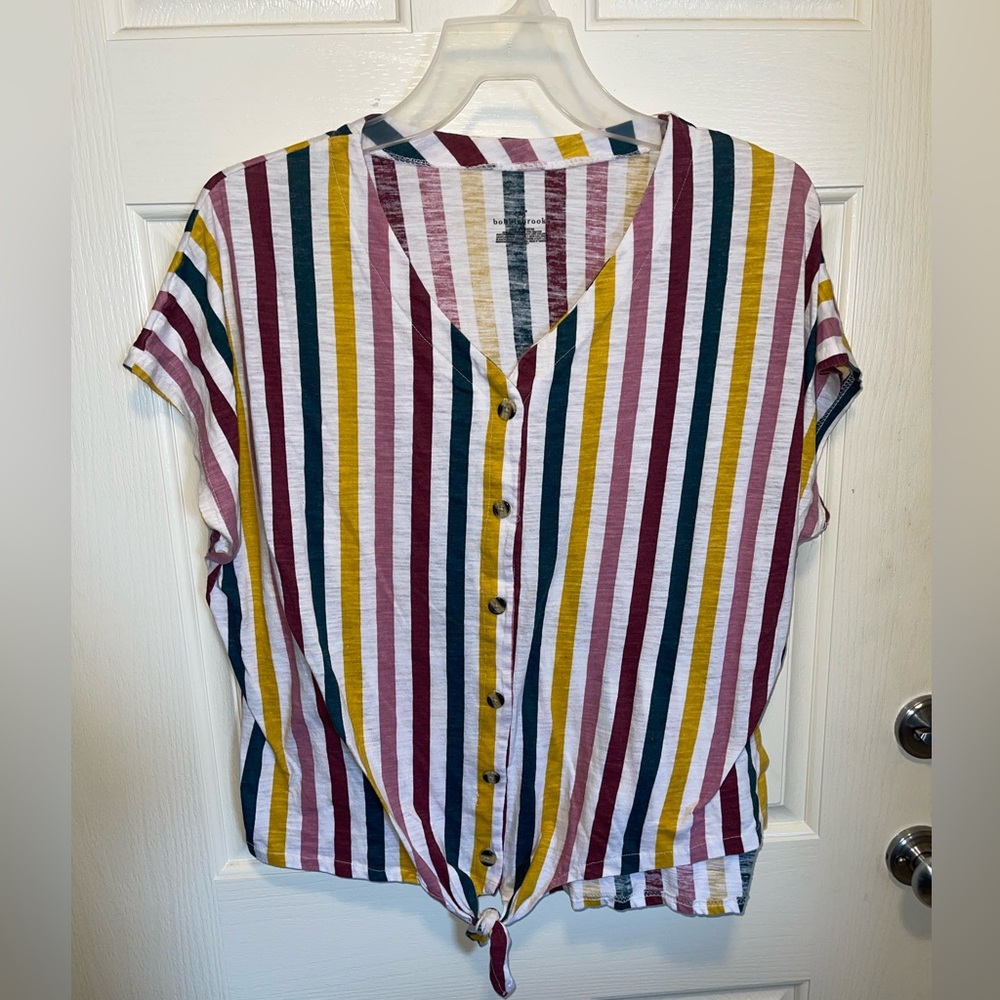 Women’s Striped Top; size 2X